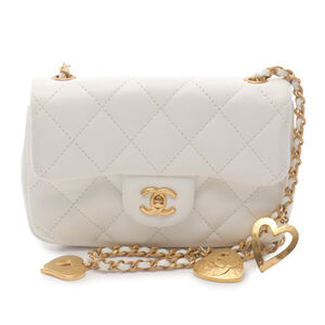 Pre-Loved Chanel Mini Rectangular Quilted Lambskin Heart Charms Flap